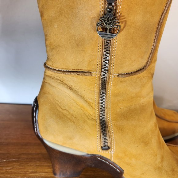 Timberland Original Yellow Waterproof Boots Women (8.5) - Picture 7 of 15